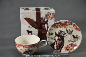 Чайная пара "Лошадь" ― МИР ПОСУДЫ