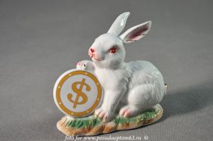 Кролик с монетой. ― МИР ПОСУДЫ